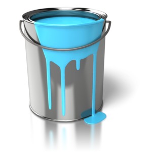 Paint Can Dripping PowerPoint clipart graphic preview.