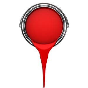 Can Pouring Paint PowerPoint clipart graphic preview.