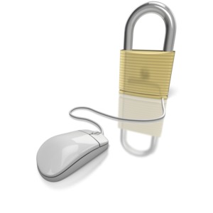 Secure Internet PowerPoint clipart graphic preview.