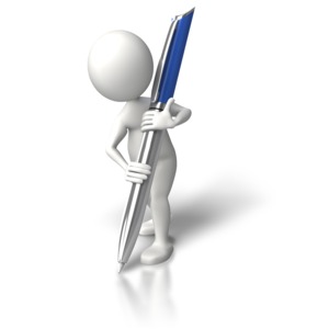 Write It Down Large PowerPoint clipart graphic preview.