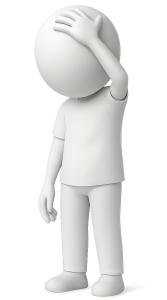 Pain Disappointed Stick Figure PowerPoint clipart graphic preview.