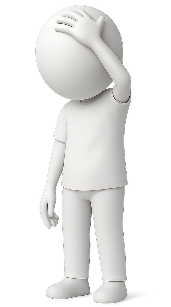 High-resolution clipart illustration of Pain Disappointed Stick Figure, designed for creative multimedia presentations, dynamic visual storytelling, and professional content design.