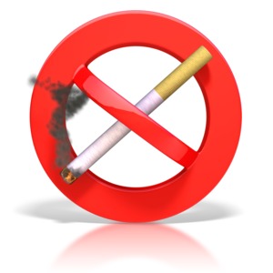 Smoking Prohibited Symbol PowerPoint clipart graphic preview.