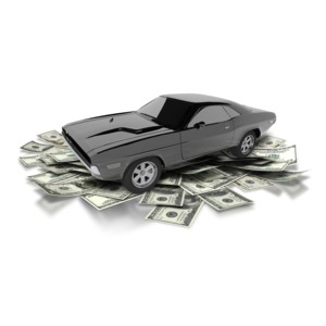 Car Money Investment PowerPoint clipart graphic preview.