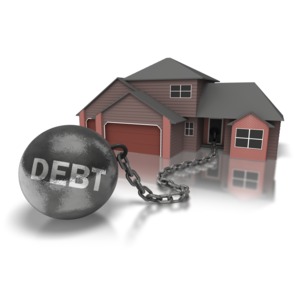 Ball N Chain House PowerPoint clipart graphic preview.