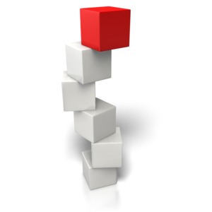 Top Box Stand Out PowerPoint clipart graphic preview.