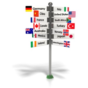 Travel The World Sign PowerPoint clipart graphic preview.