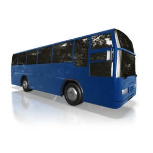 Passanger Transit Bus PowerPoint clipart graphic preview.