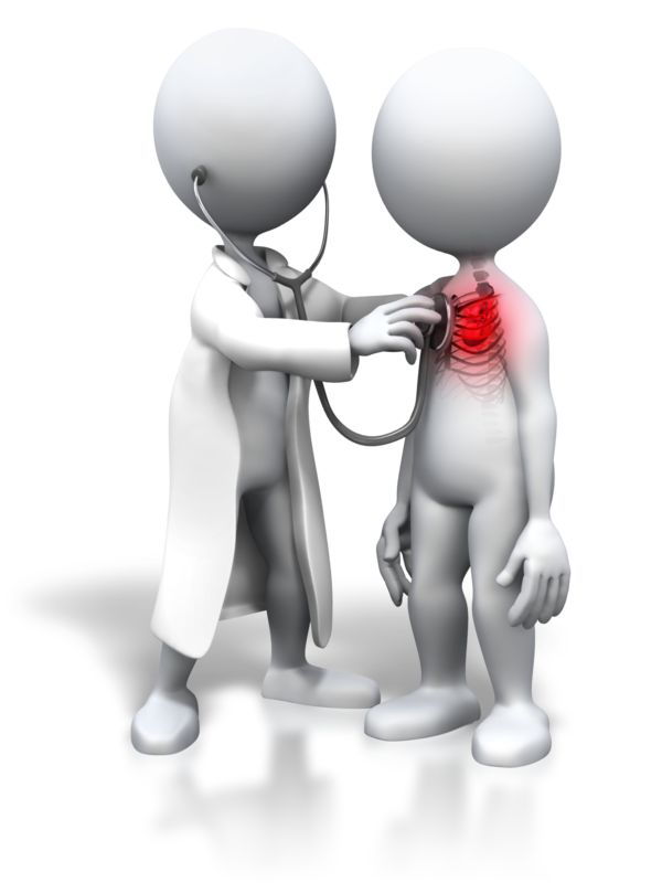 High-resolution clipart illustration of Patient With Heart Trouble, designed for clinical healthcare administration, medical training, and patient data visualization.