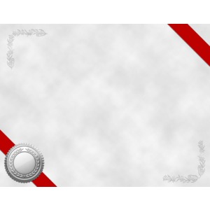 Certificate Blank PowerPoint clipart graphic preview.
