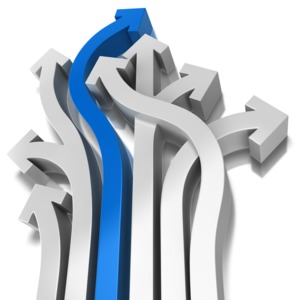 One Right Way To Go PowerPoint clipart graphic preview.