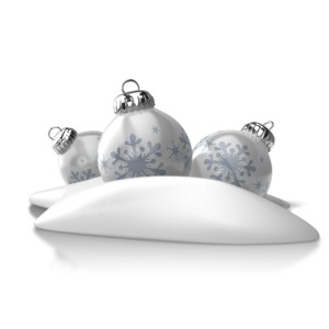 Winter Ornaments PowerPoint clipart graphic preview.