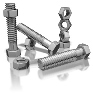 Nuts And Bolts PowerPoint clipart graphic preview.