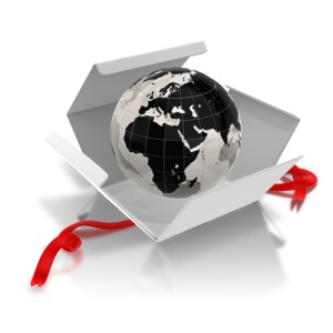 World Inside - The East PowerPoint clipart graphic preview.