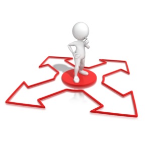 Which Direction To Go? PowerPoint clipart graphic preview.