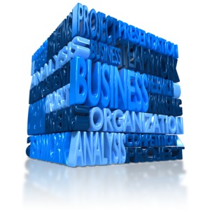 Business Word Block PowerPoint clipart graphic preview.