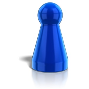 Pawn Piece PowerPoint clipart graphic preview.