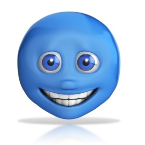 Emotion Head Big Grin PowerPoint clipart graphic preview.
