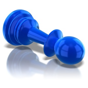 Pawn Tipped Over PowerPoint clipart graphic preview.