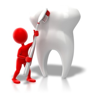 Brush That Tooth PowerPoint clipart graphic preview.