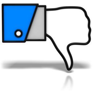 Thumbs-Down Icon PowerPoint clipart graphic preview.