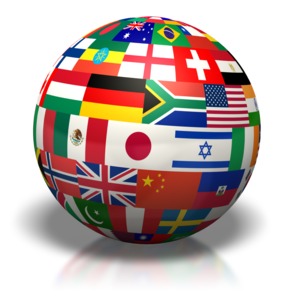 Country Flags Of The World PowerPoint clipart graphic preview.