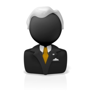 Business Icon Bust PowerPoint clipart graphic preview.