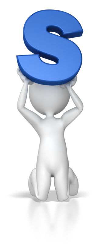 High-resolution clipart illustration of Stick Figure Holding Letter S, designed for creative multimedia presentations, dynamic visual storytelling, and professional content design.