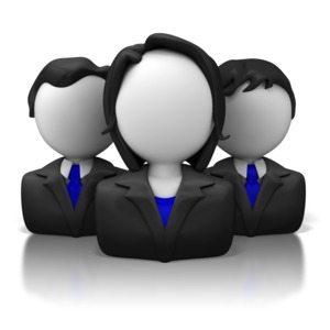 Business Icon Group PowerPoint clipart graphic preview.