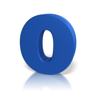 Single Letter O PowerPoint clipart graphic preview.