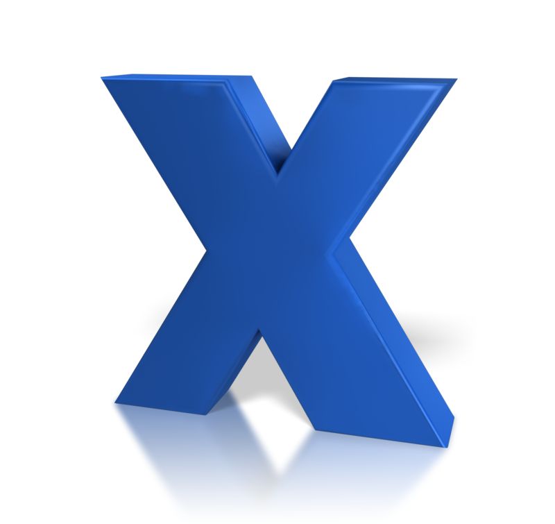 High-resolution clipart illustration of Single Letter X, designed for creative multimedia presentations, dynamic visual storytelling, and professional content design.