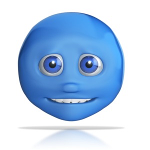 Emotion Head Small Smile PowerPoint clipart graphic preview.