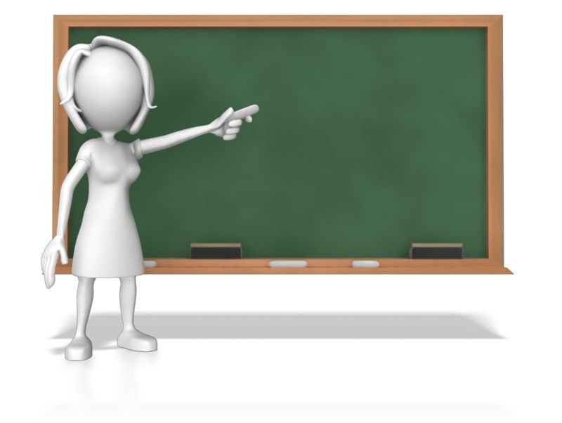 High-resolution clipart illustration of Woman At Chalk Board, designed for academic lesson planning, classroom engagement, and interactive learning frameworks.