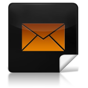 Email Square Icon PowerPoint clipart graphic preview.
