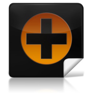 Medical Plus Symbol Square Icon PowerPoint clipart graphic preview.