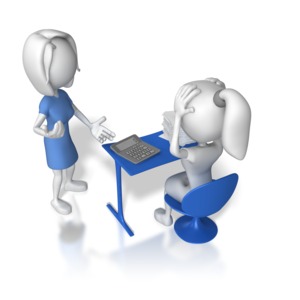 Women Overwhelmed at Work PowerPoint clipart graphic preview.