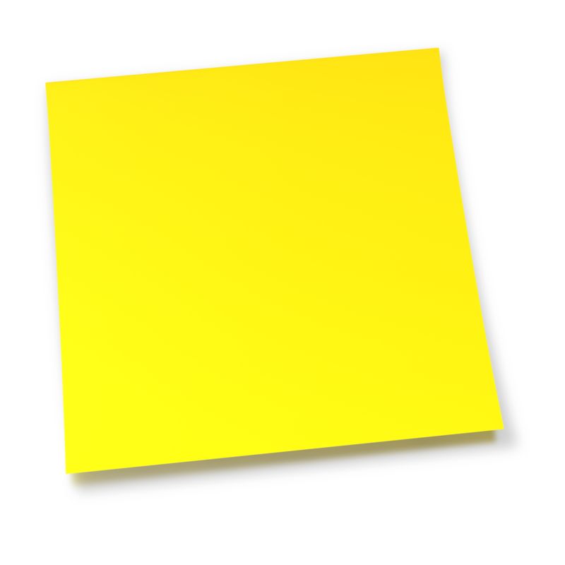 Presenter Using Yellow Note Blank Yellow Sticky Note | Great PowerPoint ClipArt for Presentations ...