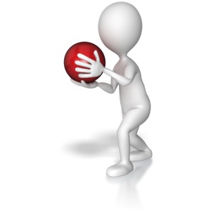 Bowler About To Throw PowerPoint clipart graphic preview.