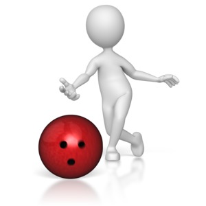 Bowler Just Threw PowerPoint clipart graphic preview.