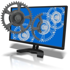 Business Visualization PowerPoint clipart graphic preview.