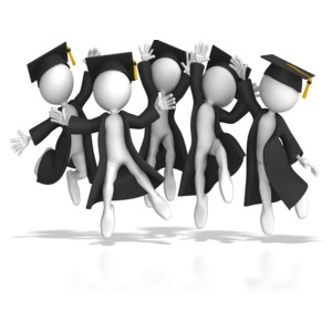 Graduation Day PowerPoint clipart graphic preview.
