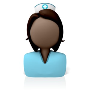 Nurse Icon PowerPoint clipart graphic preview.