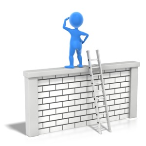 Success Looking Out PowerPoint clipart graphic preview.