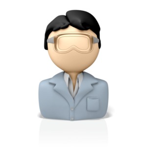 Lab Technician Icon PowerPoint clipart graphic preview.