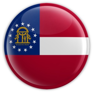 Badge of Georgia PowerPoint clipart graphic preview.