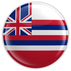 Badge of Hawaii PowerPoint clipart graphic preview.