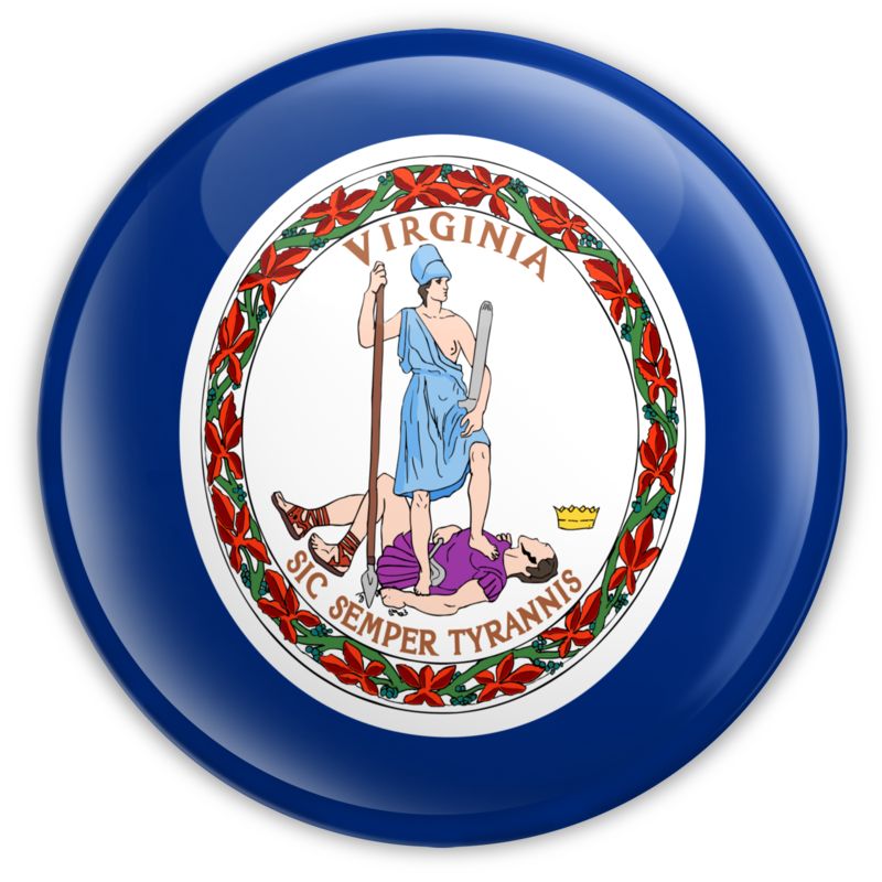 High-resolution clipart illustration of Badge of Virginia, designed for seasonal marketing campaigns, corporate event presentations, and holiday promotions.