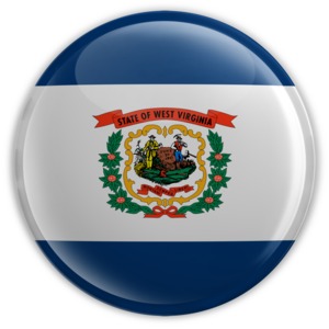 Badge of West Virginia PowerPoint clipart graphic preview.