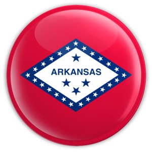 Badge of Arkansas PowerPoint clipart graphic preview.