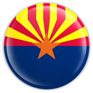 Badge of Arizona PowerPoint clipart graphic preview.